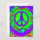 Abstraktes psychedelisches postkarte (Vorne/Hinten)