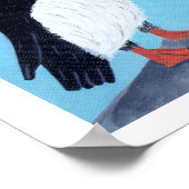 Abstraktes Puffsvolk-Poster Poster (Ecke)