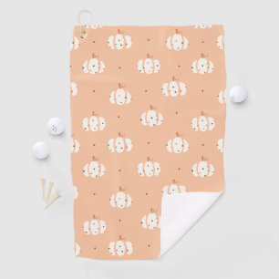 Abstraktes Pumpkin Pattern Golfhandtuch