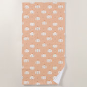 Abstraktes Pumpkin Pattern Strandtuch (Vorderseite)
