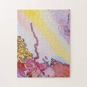 abstraktes Puzzle 11x14 mit Entwurf