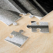 Abstraktes Puzzle aus Schwarz und Weiß (Seite)