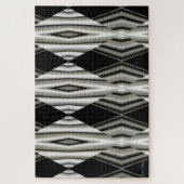 Abstraktes Puzzle aus Schwarz und Weiß (Vertikal)