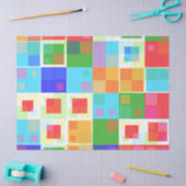 abstraktes Quadrat-Papierpapier Seidenpapier (Basteln)