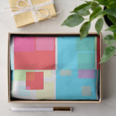 abstraktes Quadrat-Papierpapier Seidenpapier (Geschenk)