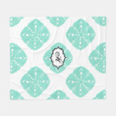 ABSTRAKTES QUADRAT WYCINANKI FLEECEDECKE (Vorderseite (Horizontal))