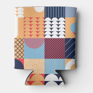 Abstraktes quadratisches Kunstwerk: geometrisches  Dosenkühler