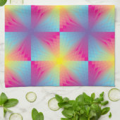 Abstraktes quadratisches vektormosaik küchentuch (Gefaltet)