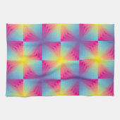 Abstraktes quadratisches vektormosaik küchentuch (Horizontal)