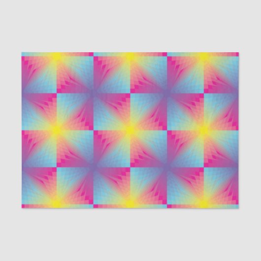 Abstraktes quadratisches vektormosaik seidenpapier (Vorderseite)