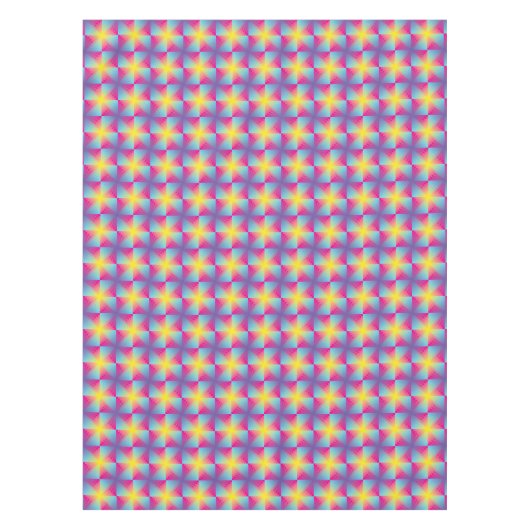 Abstraktes quadratisches vektormosaik tischdecke (Vorderseite)