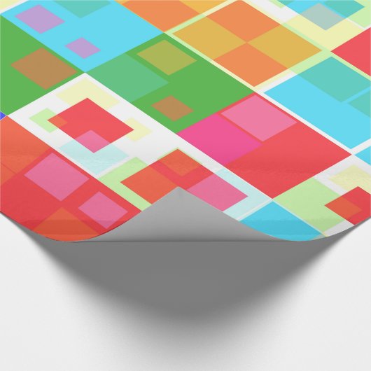abstraktes Quadratmeterpapier Geschenkpapier (Ecke)