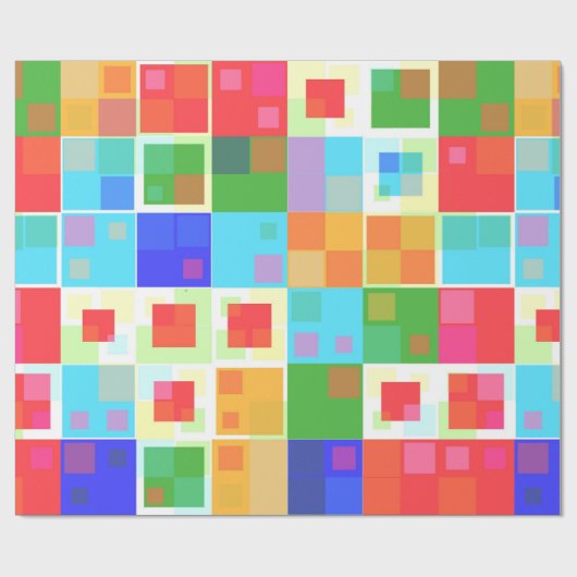 abstraktes Quadratmeterpapier Geschenkpapier (Flach)