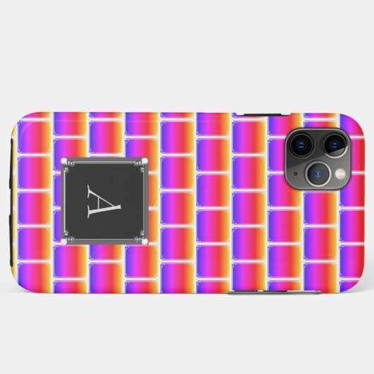 Abstraktes Quadratmuster Case-Mate iPhone Hülle (Rückseite (Horizontal))