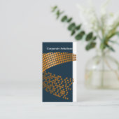 Abstraktes Quadratmuster | Unternehmen Visitenkarte (Stehend Vorderseite)