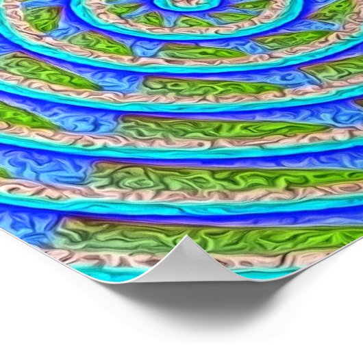 Abstraktes Rad 2 Poster (Ecke)