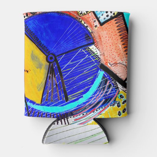 Abstraktes Rad abkühlen Dosenkühler (Vorderseite)