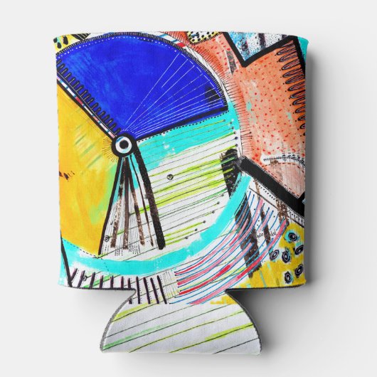 Abstraktes Rad abkühlen Dosenkühler (Rückseite)