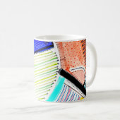 Abstraktes Rad Kaffeetasse (VorderseiteRechts)