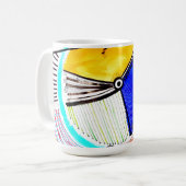 Abstraktes Rad Kaffeetasse (Vorderseite Links)