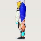Abstraktes Rad Leggings (Links)