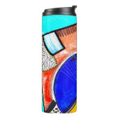 Abstraktes Rad Thermosbecher (Nach links gedreht)