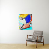 Abstraktes Rad Wandteppich (Beispiel)