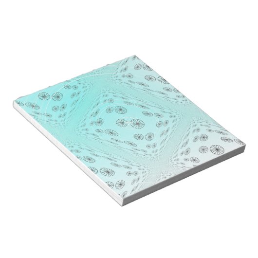 Abstraktes Raddesign Notizblock (angewinkelt)