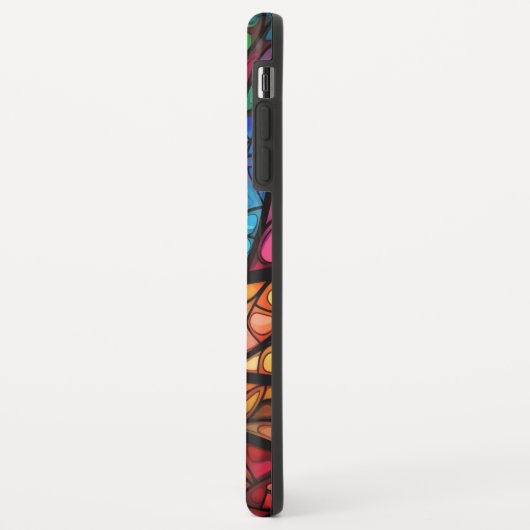 Abstraktes Radialglas Case-Mate iPhone Hülle (Hinten/Links)