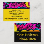 Abstraktes Rainbow Art High Fashion Boutique Desig Visitenkarte (Vorne/Hinten)