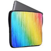 Abstraktes Rainbow Color Lines Muster Notebook-Sie Laptopschutzhülle (Vorne Rechts)