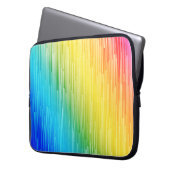 Abstraktes Rainbow Color Lines Muster Notebook-Sie Laptopschutzhülle (Vorderseite Links)