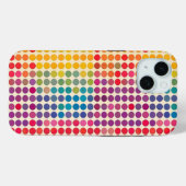 Abstraktes Rainbow Dot Muster Case-Mate iPhone Hülle (Rückseite (Horizontal))