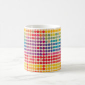 Abstraktes Rainbow Dot Muster Kaffeetasse (Mittel)