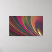 Abstraktes Rainbow Fraktal Wrapped Canvas Print Leinwanddruck (Vorderseite)