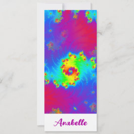 Abstraktes Rainbow Gradient Fraktal Lesezeichen