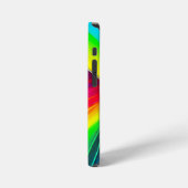 Abstraktes Rainbow-iPhone 12 Mini-Gehäuse, glänzen iPhone Hülle (Linke Seite)