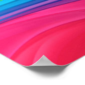 Abstraktes Rainbow Swirl Poster (Ecke)
