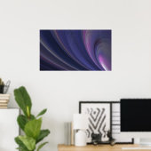 Abstraktes Rainbow Swirl Poster (Heimbüro)