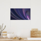Abstraktes Rainbow Swirl Poster (Küche)