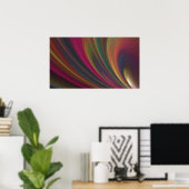 Abstraktes Rainbow Swirl Poster (Heimbüro)