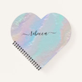 Abstraktes Rainbow Texture-Notebook Notizblock (Vorderseite)