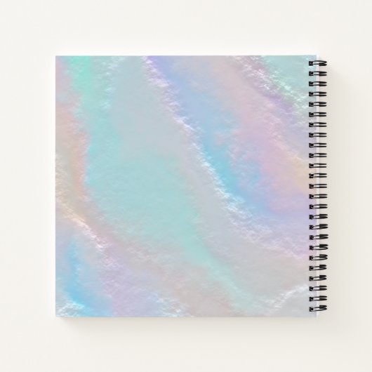 Abstraktes Rainbow Texture-Notebook Notizblock (Rückseite)