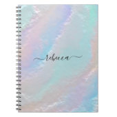 Abstraktes Rainbow Texture Spiral Foto Notebook Notizblock (Vorderseite)
