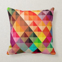 Abstraktes Rainbow-Tile-Art-Throw Kissen