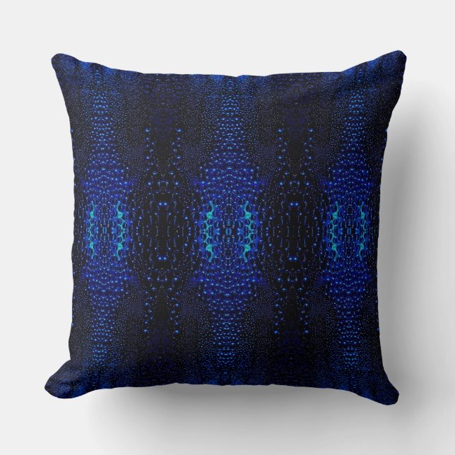 Abstraktes Raindrops Pattern Kissen (Vorderseite)