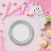 abstraktes Rastermuster Pappteller (Party)