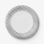 abstraktes Rastermuster Pappteller (Vorderseite)