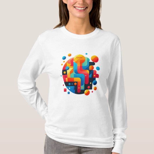 Abstraktes Rätsel T-Shirt (Vorderseite)