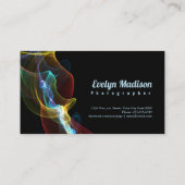 Abstraktes Rauchband y78u Visitenkarte (Rückseite)